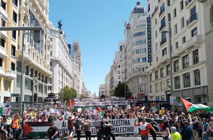 Manifestación en Madrid por Palestina