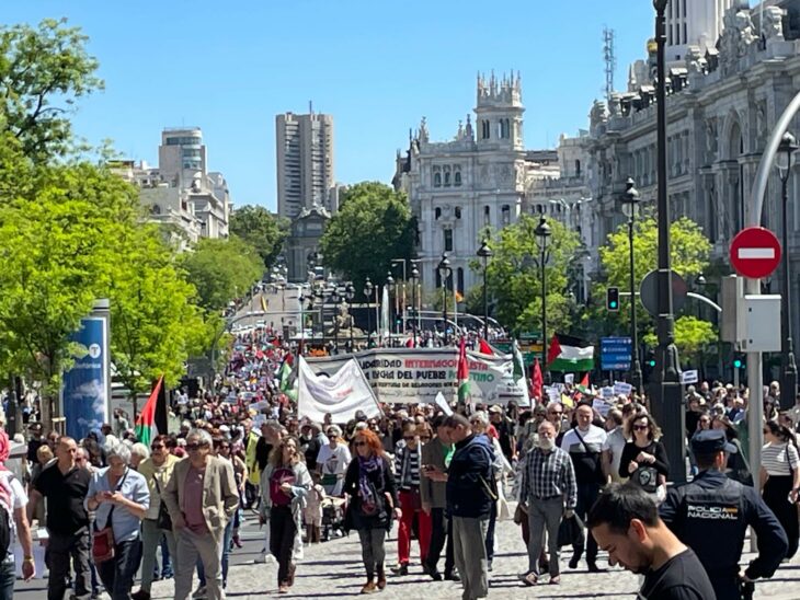 Manifestación de Madrid por Palestina