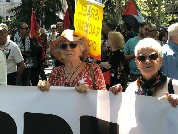 Mani en Madrid por Palestina