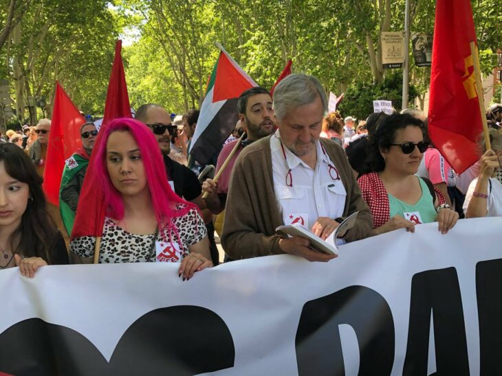 Mani en Madrid por Palestina