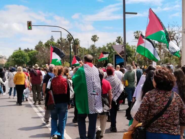 Manifestación de Málaga por Palestina