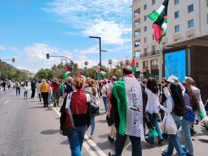 Manifestación de Málaga por Palestina