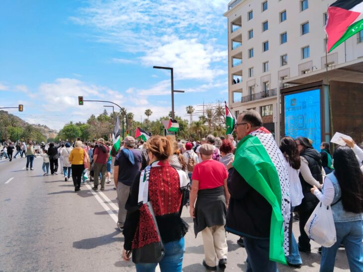 Manifestación de Málaga por Palestina