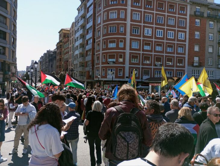 Manifestación por Palestina en Oviedo