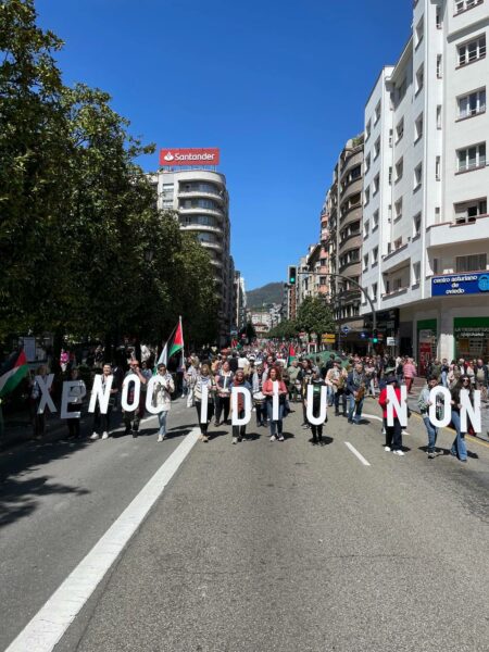 Manifestación por Palestina en Oviedo