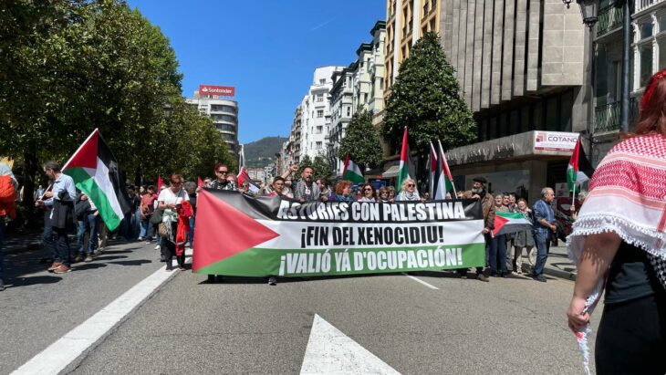 Manifestación por Palestina en Oviedo