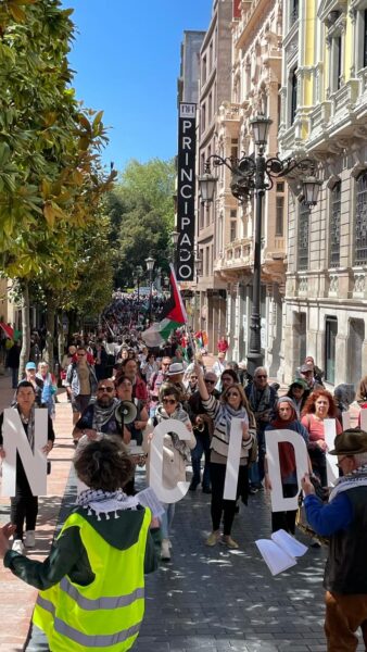 Manifestación por Palestina en Oviedo