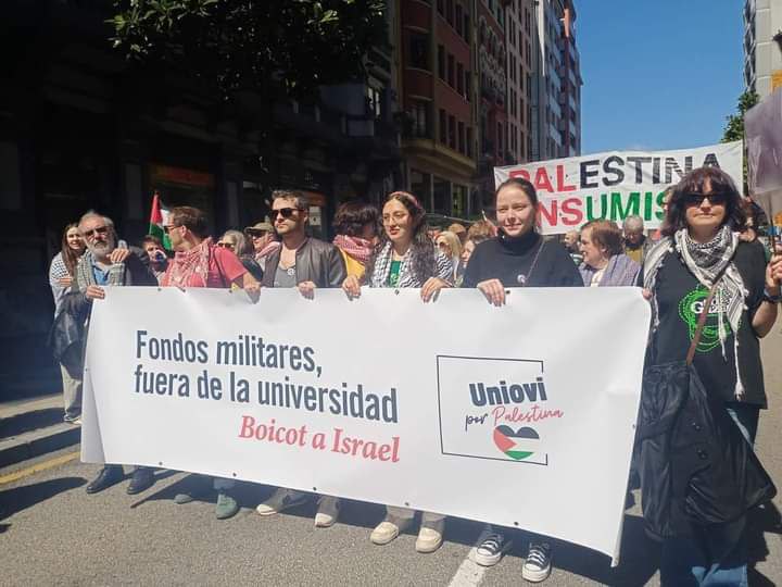 Manifestación por Palestina en Oviedo